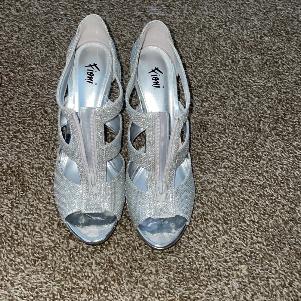 Silver heels